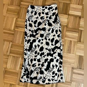 ASOS Printed Bias Midi Skirt